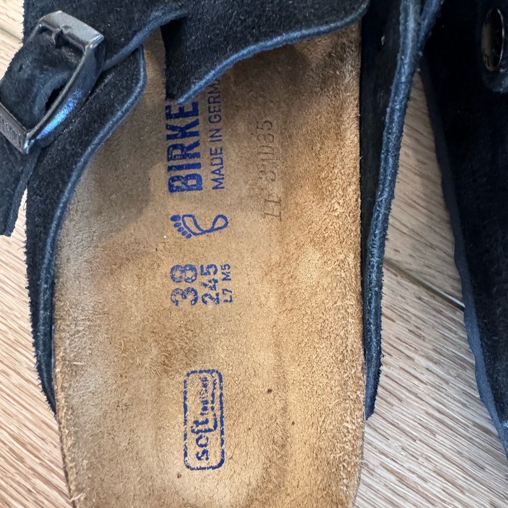 Birkenstock Black Suede Women's Loafers - Picture 4 of 6